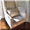 F38. Wing chair. 45"h 